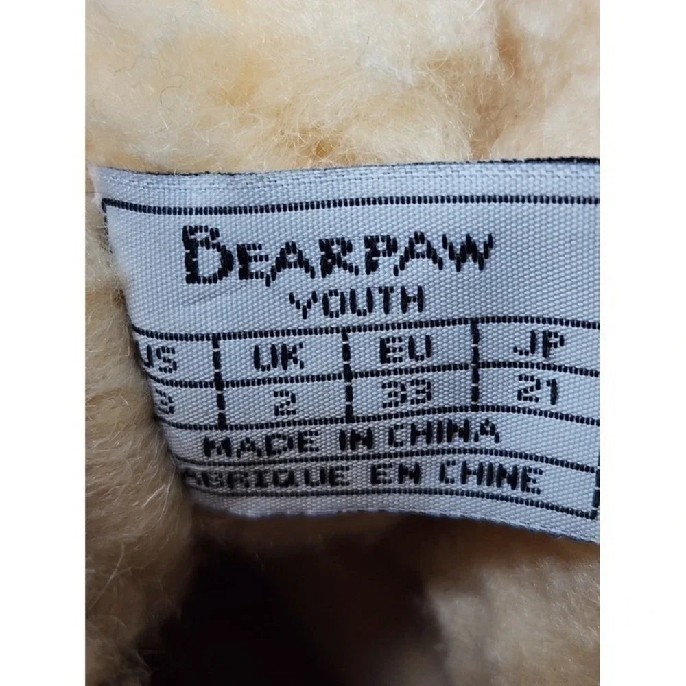 Bearpaw Snow Boots Kids Size 3 Brown Waterproof Insulated Winter Duck Boots